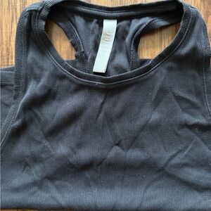 Athleta Black Ribbed Tank Top (worn 1x)